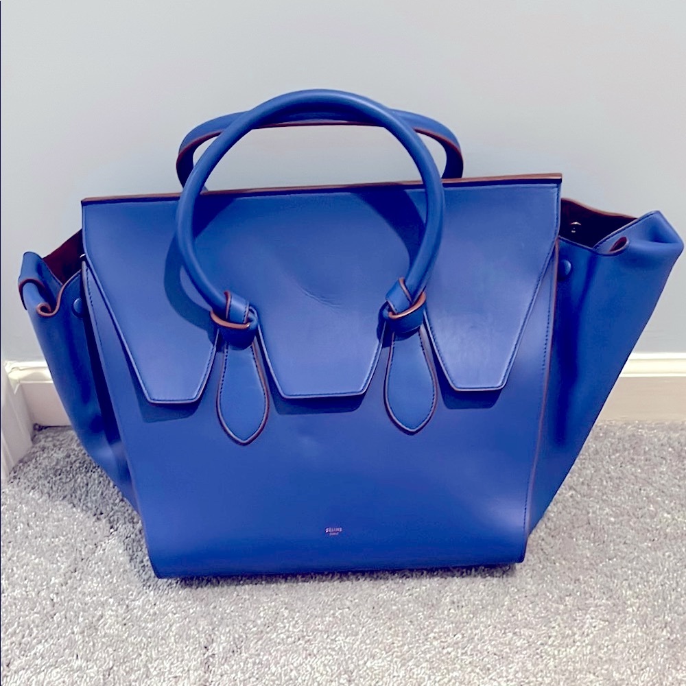 Celine Blue Tote Bag in Excellent condition